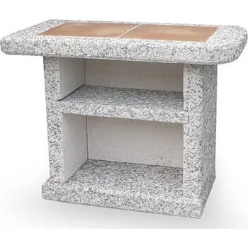 Příslušenství pro gril Norman Betonový stolek Variant Povrch: šedo-bílý vymývaný