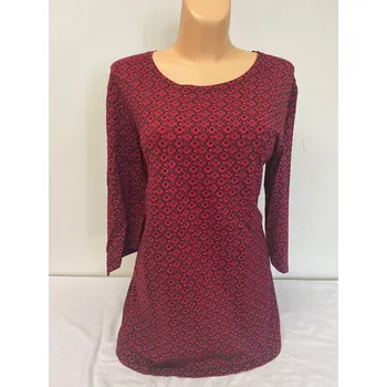 Dámská tunika Halenka CUHOLKA, Barva Červená, Velikost XL48, Materiál 96% Viskoza 4% Lycra