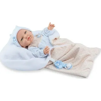 Panenka Marina & Pau New Born Miminko s fusakem 45 cm