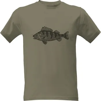 Pánská móda Tričko s potiskem okoun pánské