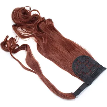 Příčesek Clip culík / cop ze 100% japonského kanekalonu 60cm kudrnatý - měděný