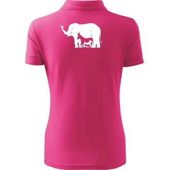 Slon, pes, kočka - Polokošile dámská Pique Polo - L ( Purpurová )