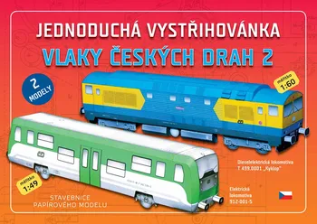 Vystřihovánky Jednoduchá vystřihovánka: Vlaky českých drah 2 - Ivan Zadražil (2019, měkká)