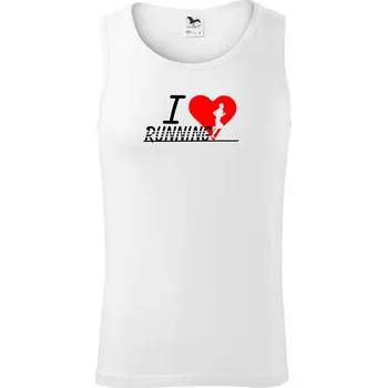 Pánské termoprádlo I love running kluk - Tílko pánské Core - XL ( Bílá )