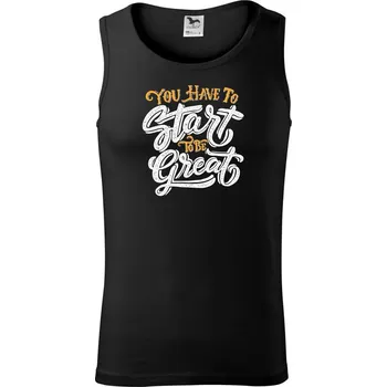 Pánské termoprádlo You Have to Start to be Great - Tílko pánské Core - M ( Černá )