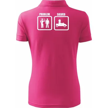 Problém - Auto - Polokošile dámská Pique Polo - S ( Purpurová )