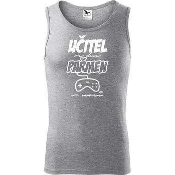 Učitel/učitelka ve dne, pařmen/pařmenka v noci - Tílko pánské Core - 2XL ( Tmavě šedý melír )