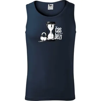 Čas běží CZ - Tílko pánské Core - L ( Námořní modrá (velmi tmavá - téměř černá) )