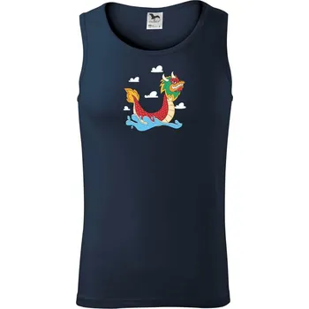 Pánské termoprádlo Dračí loď kreslená - Tílko pánské Core - 2XL ( Námořní modrá (velmi tmavá - téměř černá) )