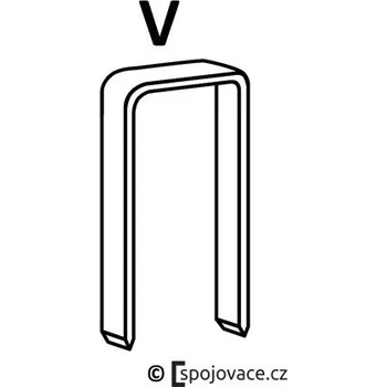 Průmyslová sponka Spony Prebena V, délka 6 mm