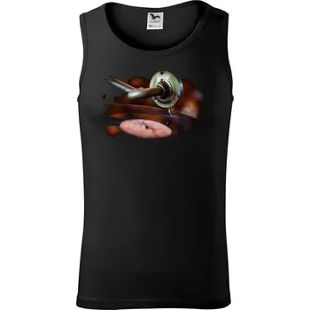 Pánské termoprádlo Retro gramofon - Tílko pánské Core - M ( Černá )