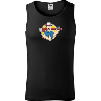 Instalatér kreslený - Tílko pánské Core - L ( Černá )