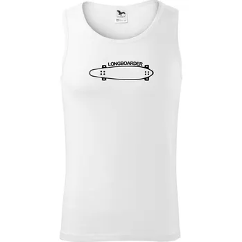 Longboard na šířku - Tílko pánské Core - L ( Bílá )