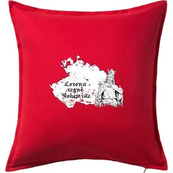 Polštář Corona Regni Bohemiae - Polštář 50x50 - 50x50 - Pouze potah ( Červená )