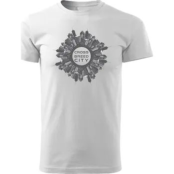 Dámské tričko Dámské tričko New City CROSS | DNB Market Velikost: 3XL, Barva: Bílá