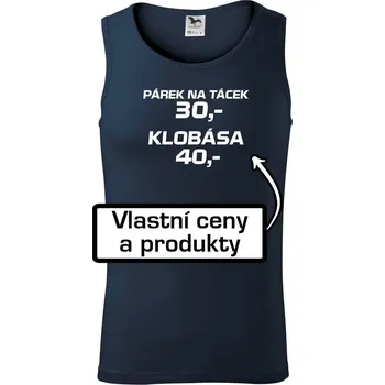 Párek na tácek a klobása - Tílko pánské Core - XL ( Námořní modrá (velmi tmavá - téměř černá) )