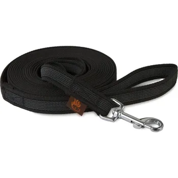 Vodítko pro psa Firedog Pogumované vodítko 20 mm 5 m s ručkou Barva: Černá