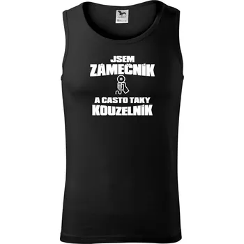 Kouzelník - zámečník - Tílko pánské Core - XL ( Černá )