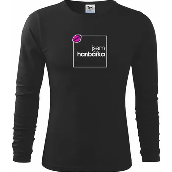 Jsem hanbářka ve čtverci - Triko dětské Long Sleeve - 158 cm/12 let ( Černá )