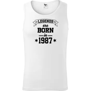 Legends are born in 1987 - Tílko pánské Core - 2XL ( Bílá )