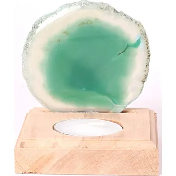 Svícen Magieprirody.cz Achátový svícen plát 7 cm - Top kvalita #230