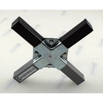 Stavební profil Spojovače.cz Křížová spojka jeklu (jaklu) 25x25 mm, typ 7