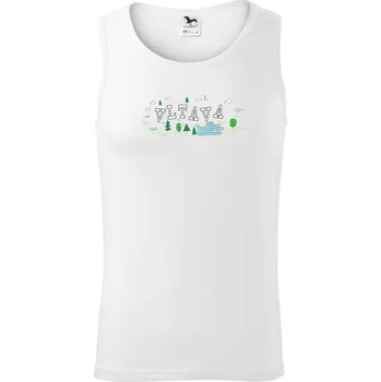 Pánské termoprádlo Řeka Vltava - Tílko pánské Core - XL ( Bílá )
