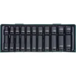 Úderové nástrčné klíče 10-24mm 1/2", sada 22ks Jonnesway