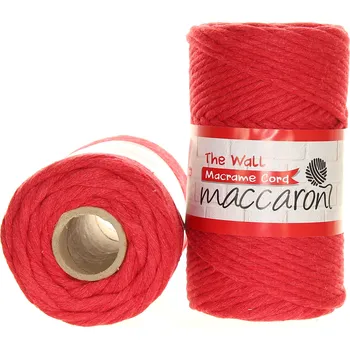 Příze Maccaroni The Wall 3mm červená 501