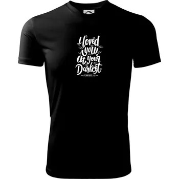 I loved you at your darkest - Dětské triko sportovní (dresovina) - 146 cm/10 let ( Černá )