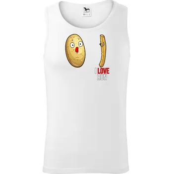 Brambory I love run - Tílko pánské Core - M ( Bílá )