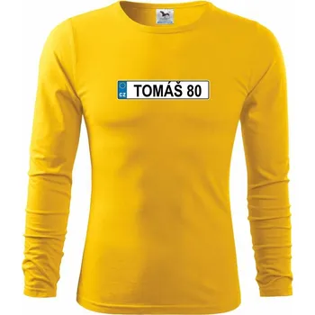 Pánské oblečení SPZ Tomáš 80 - Triko s dlouhým rukávem FIT-T long sleeve - M ( Žlutá )