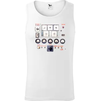 Měřící stanice - Tílko pánské Core - M ( Bílá )