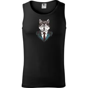 Vlk gentleman - Tílko pánské Core - S ( Černá )