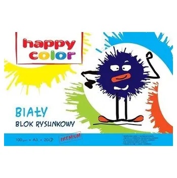 Blok rysunkowy biały A3/20K HAPPY COLOR