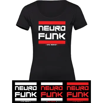 Dámské tričko Dámské tričko NEUROFUNK Stripes Velikost: 3XL, Barva: Černá