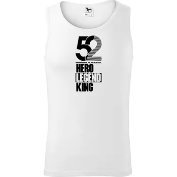 Hero, Legend, King x Queen 1952 - Tílko pánské Core - L ( Bílá )
