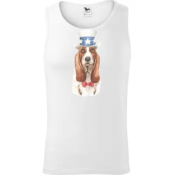 Baset s hvězdou - Tílko pánské Core - L ( Bílá )