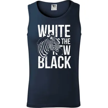 Pánská móda Zebra bw - Tílko pánské Core - 2XL ( Námořní modrá (velmi tmavá - téměř černá) )