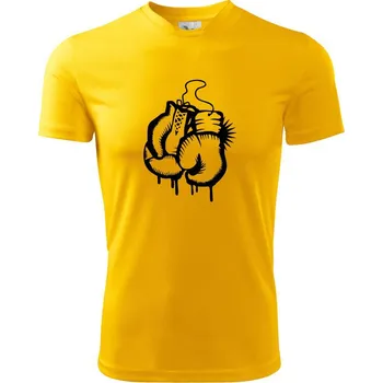 Chlapecké tričko Box rukavice - Dětské triko sportovní (dresovina) - 158 cm/12 let ( Žlutá )