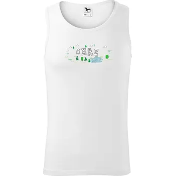 Řeka Ohře - Tílko pánské Core - XL ( Bílá )