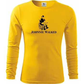 Pánské oblečení Johnnie Walked - Triko s dlouhým rukávem FIT-T long sleeve - M ( Žlutá )