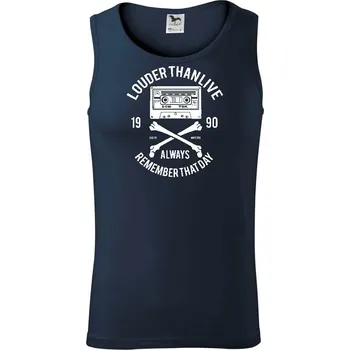 Louder Than Life - Tílko pánské Core - XL ( Námořní modrá (velmi tmavá - téměř černá) )