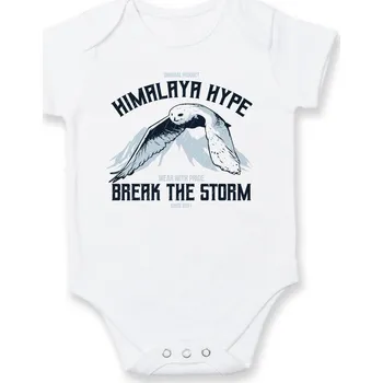 Kojenecké oblečení Owl himalaya - Body kojenecké s krátkým rukávem - Krátký r. 12-18 měs ( Bílá )