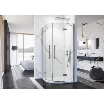 Aquatek Better S7 CHROM Sprchová zástěna čiré sklo 8mm, 90x90x195cm