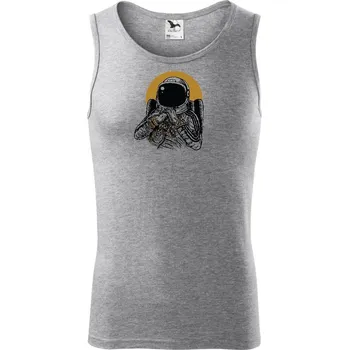 Space Dee Jay - Tílko pánské Core - XL ( Tmavě šedý melír )