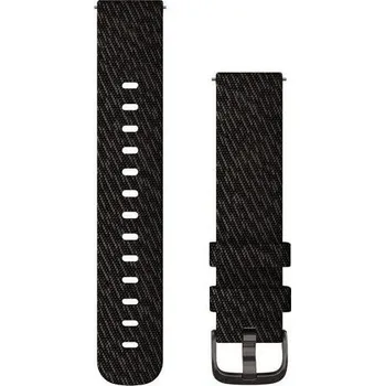 Módní doplněk Nylonový řemínek Garmin 20mm (pro Venu, Venu Sq, Venu 2 plus aj.), černý V1, Quick Release, 010-12924-13
