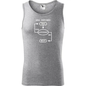 Sex diagram - Tílko pánské Core - 2XL ( Tmavě šedý melír )