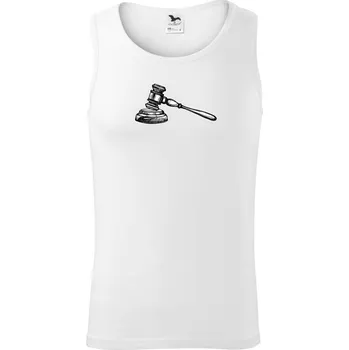 Soudcovské kladívko - Tílko pánské Core - M ( Bílá )