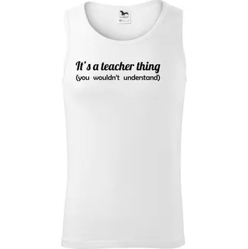 Pánské termoprádlo Teacher thing - Tílko pánské Core - XL ( Bílá )